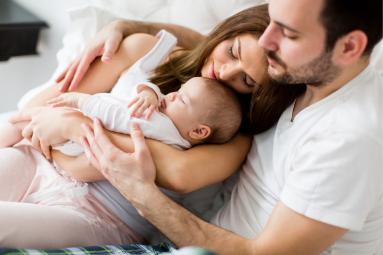 couple with baby