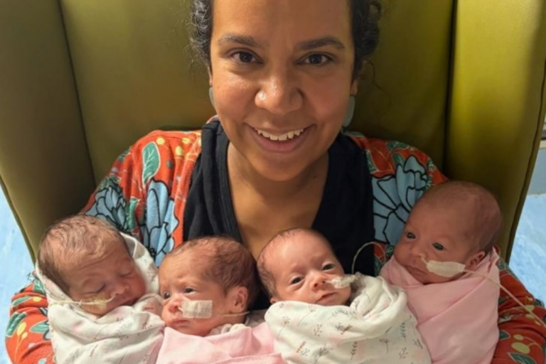 mom with quadruplets